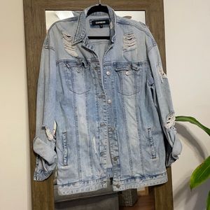 Express oversized jean jacket